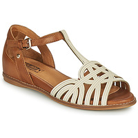 Chaussures Femme Sandales et Nu-pieds Pikolinos TALAVERA W3D Blanc / Marron