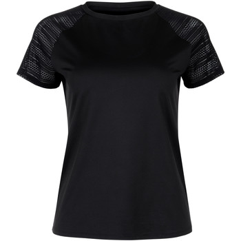 t-shirt lisca  t-shirt sport manches courtes powerful noir  cheek 