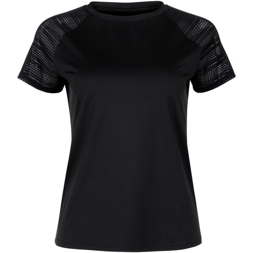 Vêtements Femme T-shirt De Sport Manches Lisca T-shirt sport manches courtes Powerful noir  Cheek Noir