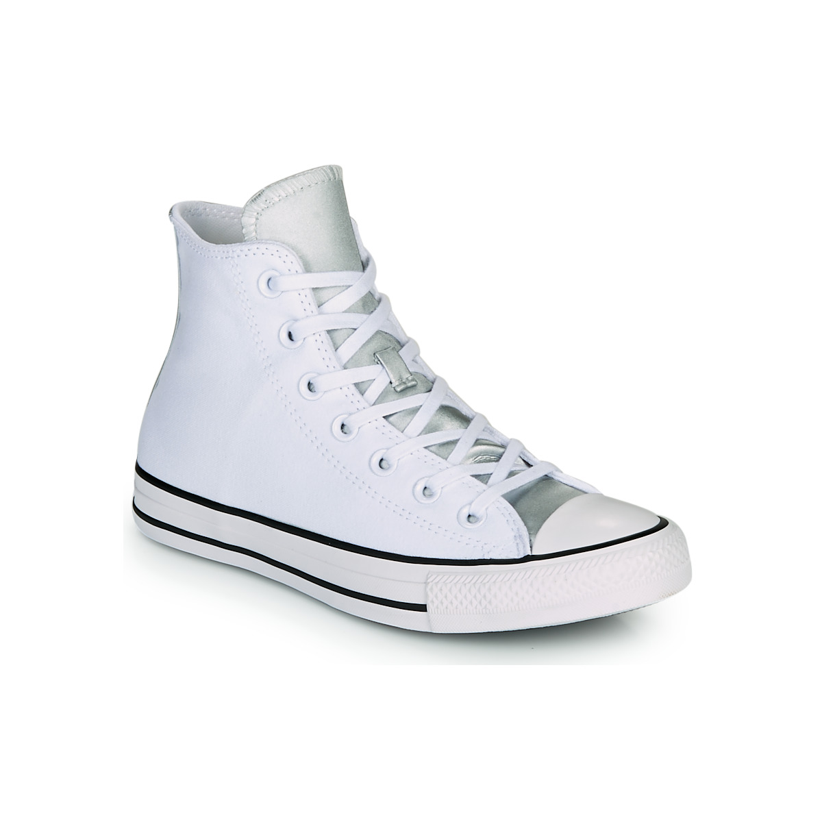 Chaussures Femme Baskets montantes Converse CHUCK TAYLOR ALL STAR ANODIZED METALS HI Blanc