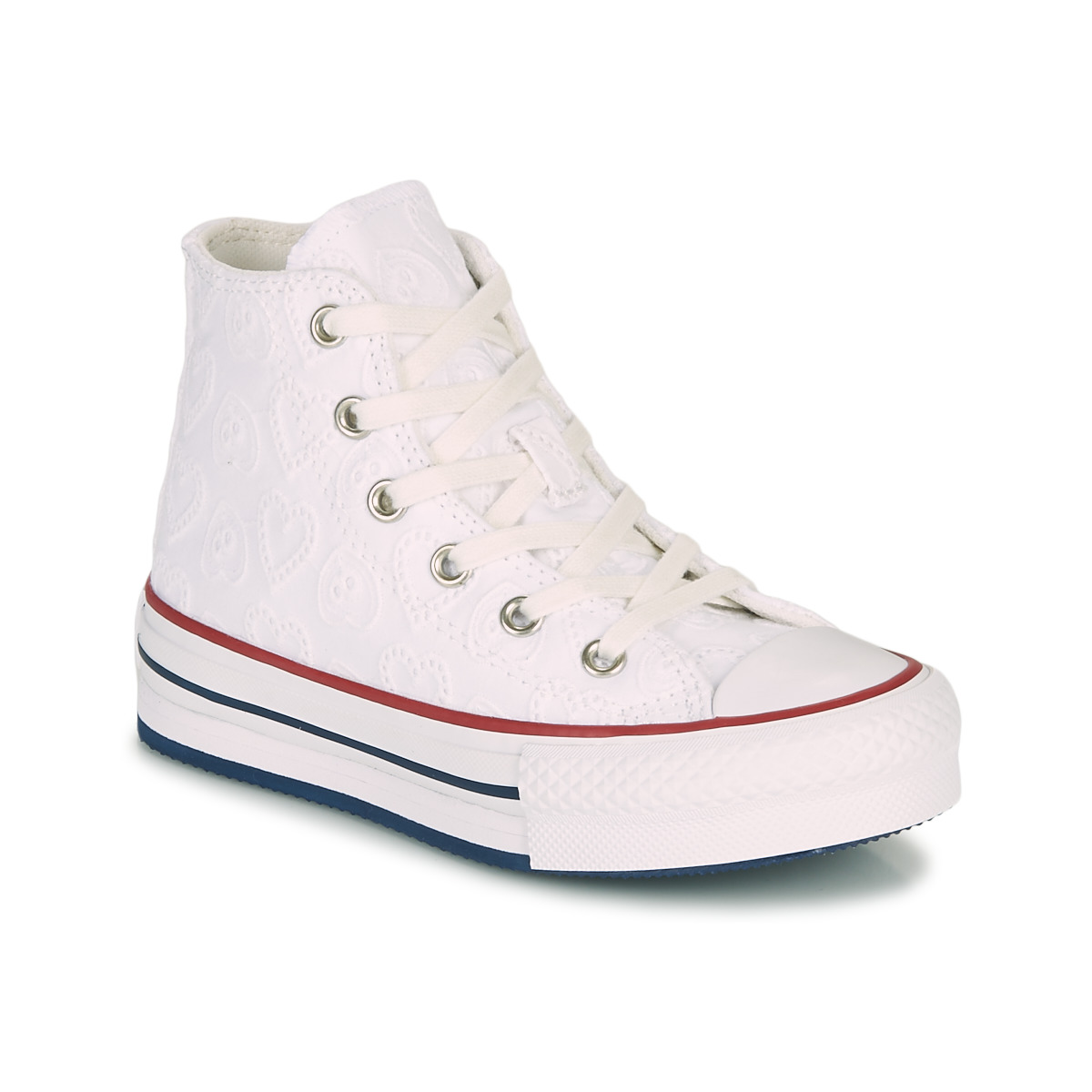 Chaussures Fille Converse Chinatown Market x Pro Leather High CHUCK TAYLOR ALL STAR LIFT LOVE CEREMONY HI Blanc