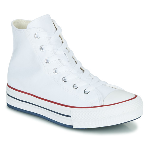 Chaussures Fille Converse CHUCK TAYLOR ALL STAR EVA LIFT CANVAS COLOR HI Blanc - Livraison Gratuite 