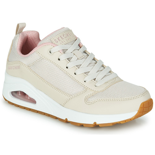 Chaussures Femme Baskets basses MOVE Skechers UNO INSIDE MATTERS Beige / Rose