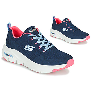 Chaussures Femme Baskets basses Skechers ARCH FIT Marine / Rose