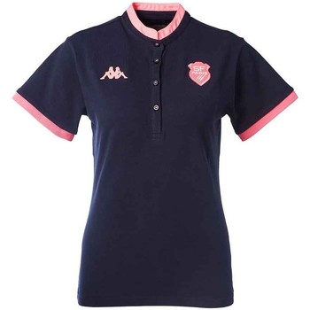 Vêtements T-shirts & Polos Kappa POLO RUGBY STADE FRANÇAIS PARI Rose