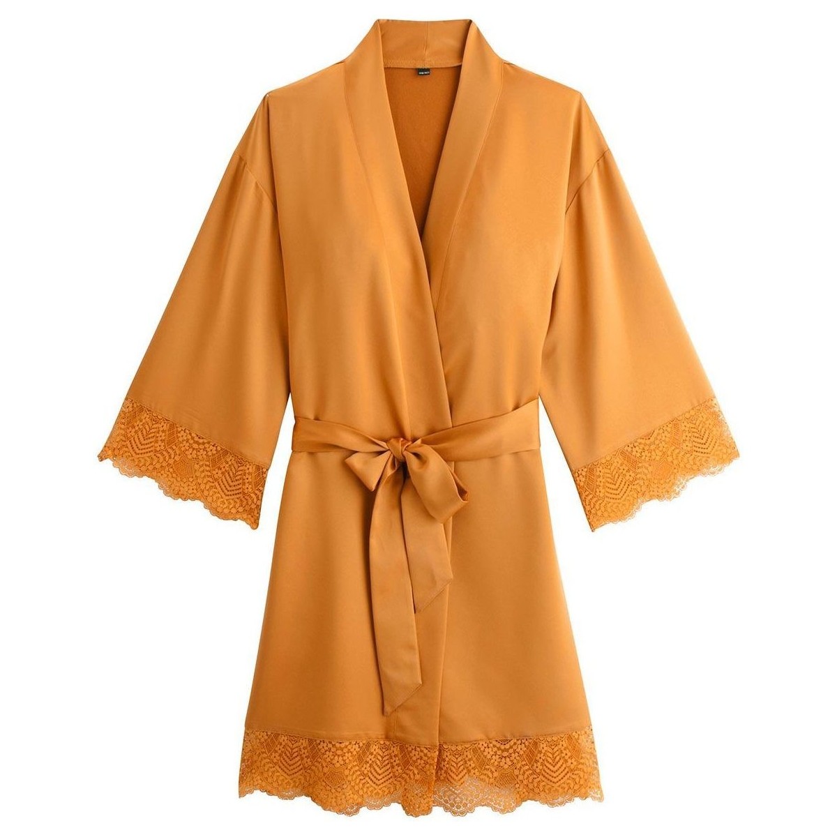 Vêtements Femme Pyjamas / Chemises de nuit Pomm'poire Kimono moutarde Effrontée Jaune