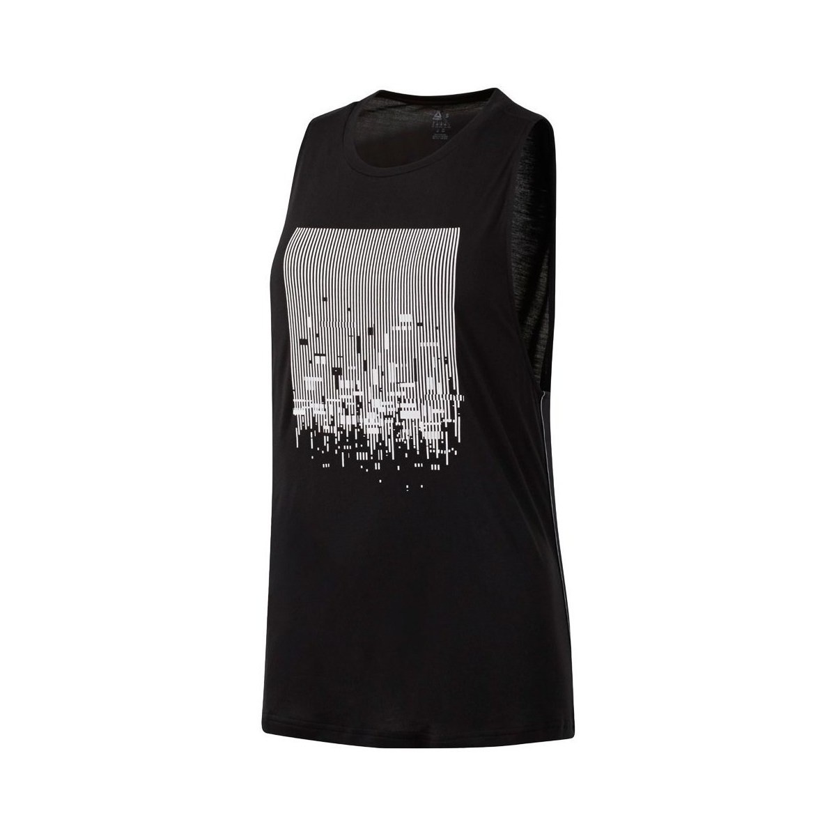 Vêtements Femme T-shirts manches courtes Reebok Sport Cardio Graphic Tank Noir