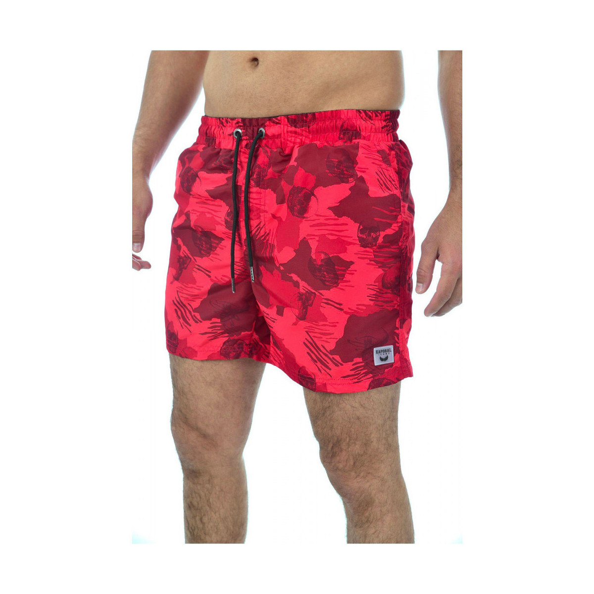 Vêtements Homme Maillots / Shorts de bain Kaporal Short De Bain Homme RULL Rouge Camouflage Rouge