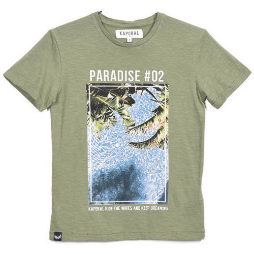 Vêtements Garçon Débardeurs / T-shirts sans manche Kaporal T-shirt GarÃ§on Radiz Oasis Vert