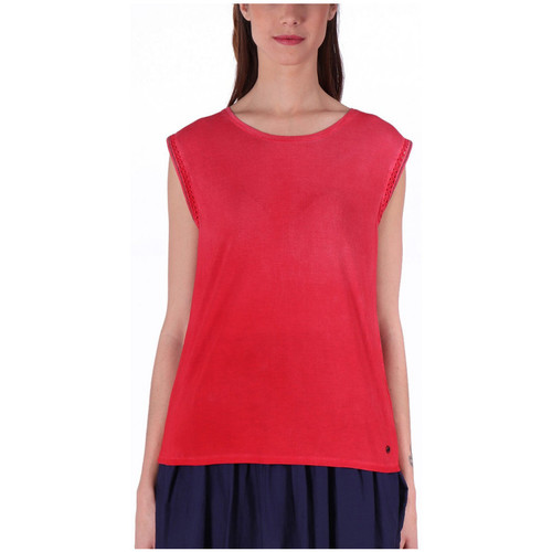 Vêtements Kaporal Top Fauve Cherry Rouge - Vêtements Débardeurs / T-shirts sans manche Femme 25 