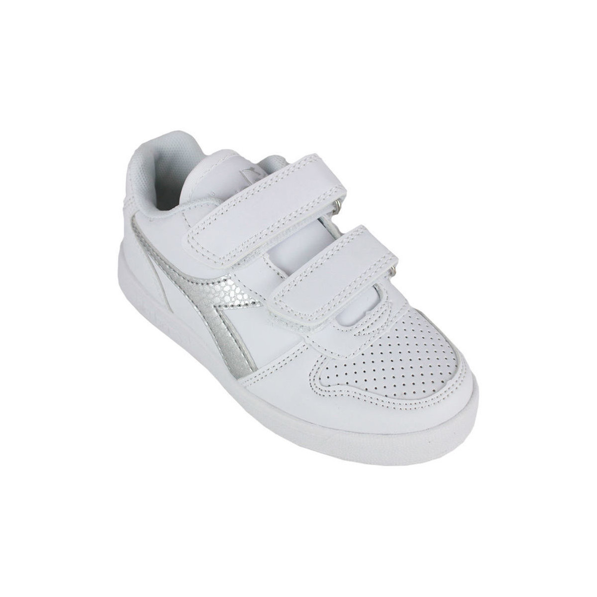 Chaussures Enfant Baskets mode Diadora 101.175782 01 C0516 White/Silver Argenté