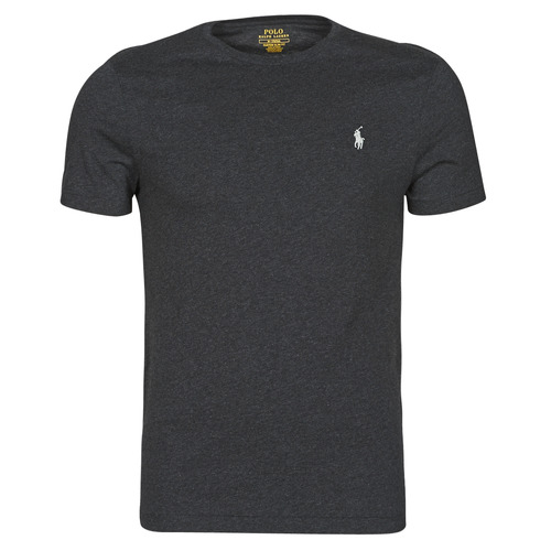 Vêtements Homme T-shirts manches courtes Polo Ralph Lauren T-SHIRT AJUSTE EN COTON Noir
