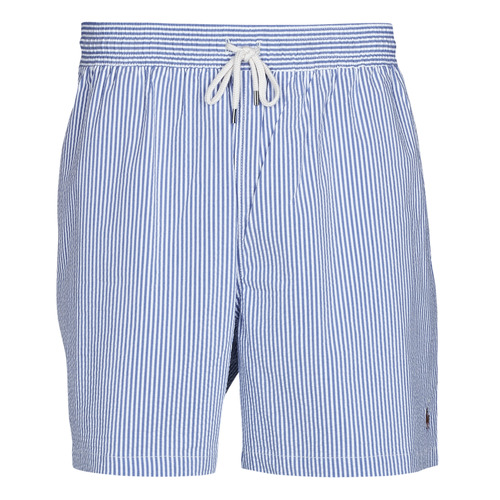 Vêtements Homme Maillots / Shorts de bain Polo Ralph Lauren MAILLOT DE BAIN A RAYURES EN COTON MELANGE Bleu