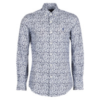 Vêtements Homme Chemises manches longues Polo Ralph Lauren CHEMISE CINTREE SLIM FIT EN POPLINE DE COTON COL BOUTONNE Bleu