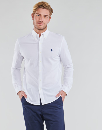 Vêtements Homme Chemises manches longues Polo Ralph Lauren COPOLO Blanc