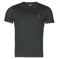 Vêtements Homme T-shirts manches courtes Polo Ralph Lauren T-SHIRT AJUSTE COL ROND EN COTON Noir