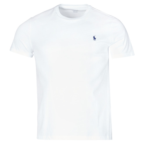 Vêtements Homme T-shirts manches courtes Polo Ralph Lauren T-SHIRT AJUSTE EN COTON Blanc