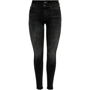 Vêtements Femme leather Jeans skinny Only 15157997 Noir