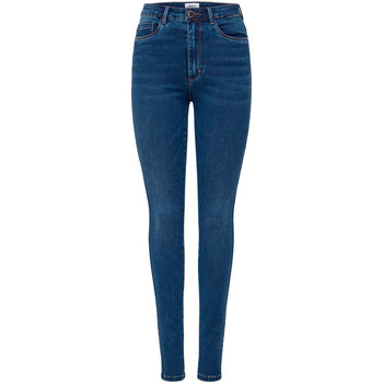 Vêtements Femme leather Jeans skinny Only 15181725 Bleu