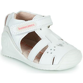 Chaussures Fille Sandales et Nu-pieds Biomecanics 212104 Blanc / Argenté