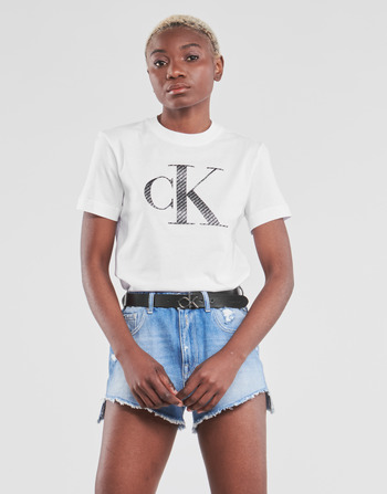 Calvin Klein Jeans SATIN BONDED FILLED CK TEE