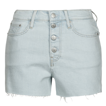 Vêtements Femme Shorts / Bermudas Calvin Klein Jeans HIGH RISE SHORT Bleu Clair