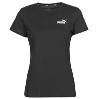 Vêtements Femme T-shirts manches courtes Puma ESS LOGO TEE Noir