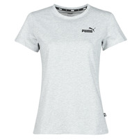 Vêtements Femme T-shirts manches courtes Puma ESS LOGO TEE Gris Chiné