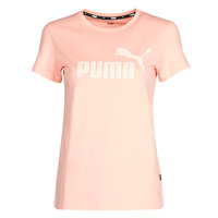 Vêtements Femme T-shirts manches courtes Puma ESS Logo Tee (s) Abricot