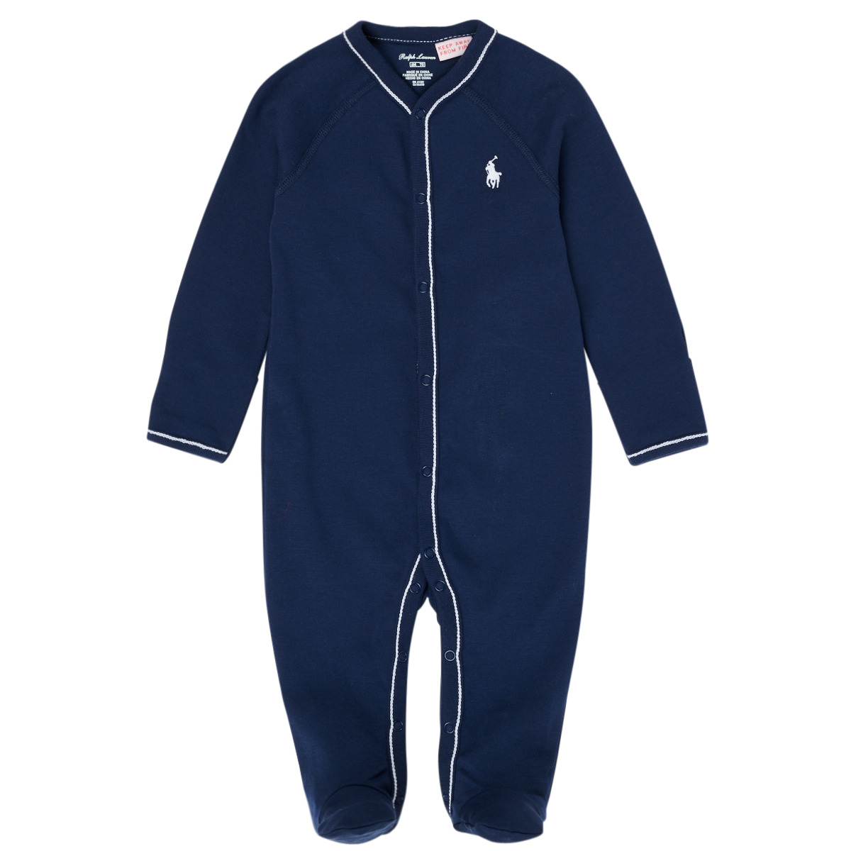 Vêtements Garçon Pyjamas / Chemises de nuit PAUL SMITH stripe-detail cotton polo shirt LOLLA Marine