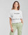 Vêtements Femme T-shirts manches courtes Guess SS WINIFRED CROP TOP Blanc