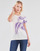 Vêtements Femme T-shirts manches courtes Guess SS CN IRIS TEE Blanc / Bleu