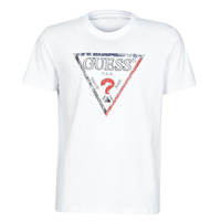 Vêtements Homme T-shirts manches courtes Guess TRIESLEY CN SS TEE Blanc