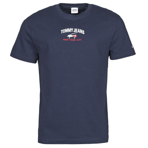 Vêtements Homme T-shirts manches courtes Tommy Jeans TJM TIMELESS TOMMY SCRIPT TEE Marine