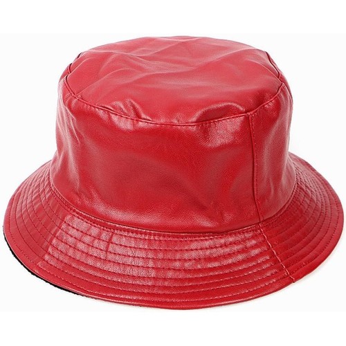 Accessoires textile Femme Chapeaux Chapeau-Tendance Bob de pluie vinyle Rouge