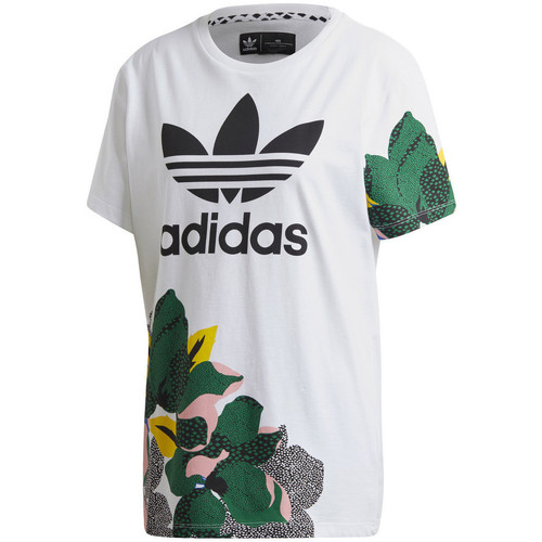 adidas Originals Tee-shirt adidas Blanc - Vêtements T-shirts & Polos Femme  22,00 €