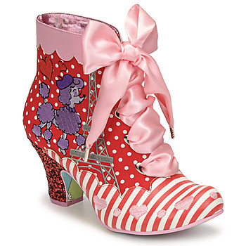Chaussures Femme Bottines Irregular Choice PARIS FOR TWO Rouge / Rose