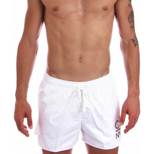 Vêtements Homme Maillots / Shorts de bain Calvin Klein Jeans court New York logo Blanc