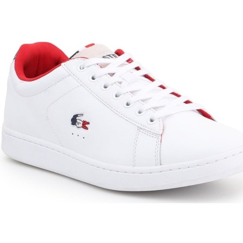 Chaussures Homme Baskets basses Lacoste Carnaby Evo Blanc