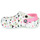 Chaussures Fille Sabots Crocs CLASSIC HEART PRINT CLOG K Blanc / Coeur