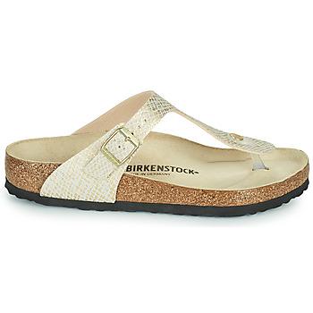 Birkenstock GIZEH Doré - Livraison Gratuite | Spartoo ! - Chaussures Tongs  Femme 56,00 €