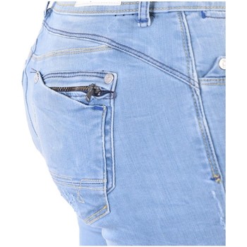 Jeans slim Kaporal Jean Femme Kiss Ice Destroy Bleu Bleu - Vêtements Jeans slim Femme 85 