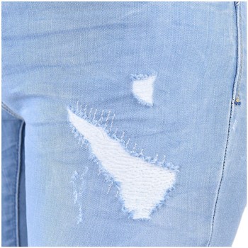 Jeans slim Kaporal Jean Femme Kiss Ice Destroy Bleu Bleu - Vêtements Jeans slim Femme 85 