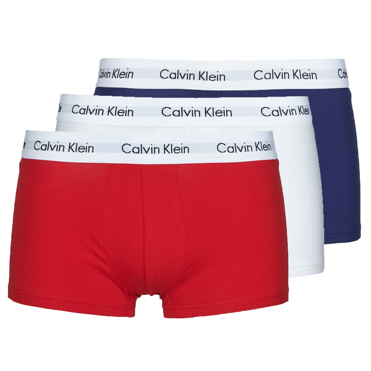 Sous-vêtements Homme Calvin Klein Jeans Icarus Vita sneakers RISE TRUNK X3 Marine / Blanc / Rouge