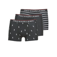 Sous-vêtements Homme Boxers Polo Ralph Lauren CLASSIC TRUNK X3 Noir / Blanc