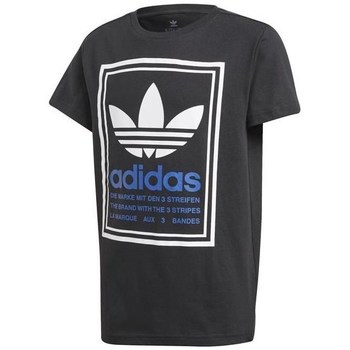 Vêtements Garçon T-shirts manches courtes adidas Originals Graphic Tee Noir