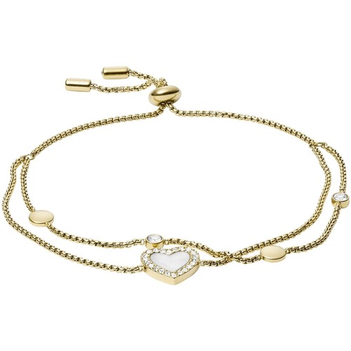 Montres & Bijoux Femme Bracelets Fossil Bracelet  Elegant Heart Jaune
