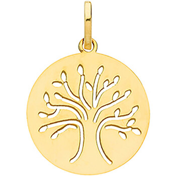 Montres & Bijoux Femme Pendentifs Brillaxis Médaille  arbre de vie ajouré or 9 carats Jaune