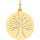 Montres & Bijoux Femme Pendentifs Brillaxis Médaille  arbre de vie ajouré or 9 carats Jaune