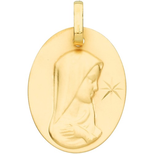 Montres & Bijoux Femme Pendentifs Brillaxis Médaille  ovale vierge diamantée

1 étoile or jaune Jaune